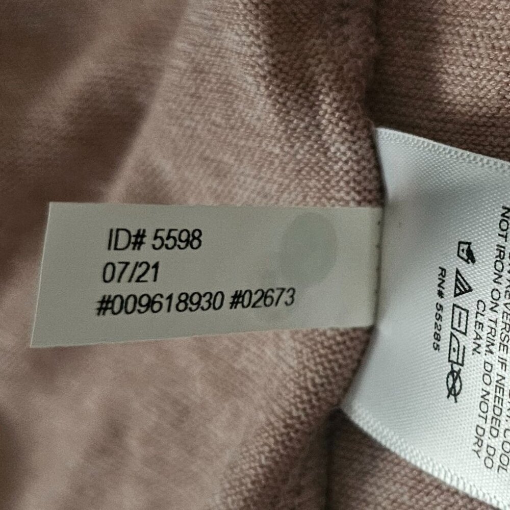 Express Light Pink Rhinestone Embellished Mock Neck Sweater Women's Size Medium - Picture 9 of 13